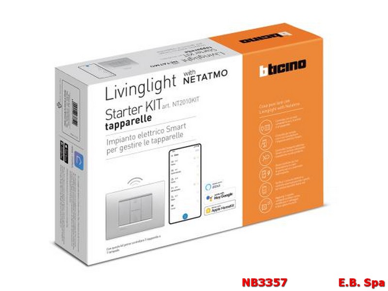 NT2010KIT STARTER KIT TAPPARELLE LIVINGH TECH - BTICINO S.P.A NB3357 NT2010KIT STARTER KIT TAPPARELLE LIVINGH TECH - BTICINO S.P.A NB3357