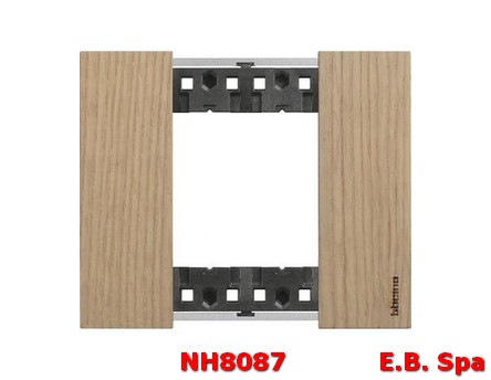 L.NOW- Placca 2P ROVERE - BTICINO S.P.A NH8087 L.NOW- Placca 2P ROVERE - BTICINO S.P.A NH8087